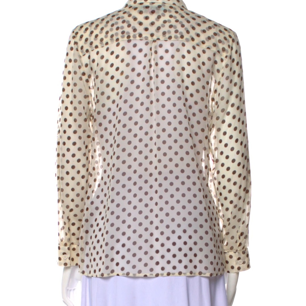 Alice + Olivia Polka Dot Print Button-Up - Size S… - image 3